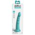 Dillio Slim Seven - Saugfuß stimulierender Dildo (20cm) - Türkis 