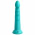 Dillio Slim Seven - Saugfuß stimulierender Dildo (20cm) - Türkis 