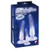 Crystal Clear - Anal Trainer Dildo Set - 3-teilig (transparent-blau) 