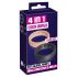 You2Toys 4in1 - Penis- und Hodenring-Set - 2-teilig (Natur-Schwarz) 