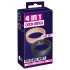 You2Toys 4in1 - Penis- und Hodenring-Set - 2-teilig (Natur-Schwarz) 