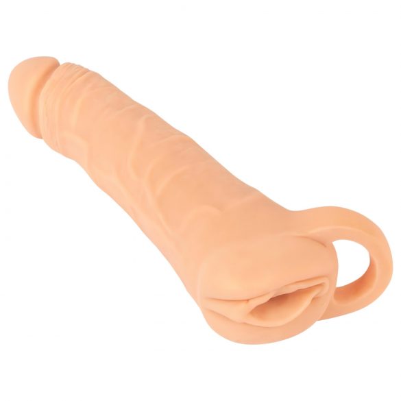 Nature Skin - 2in1 Masturbator & Penis-Mantel - 23cm (natura)