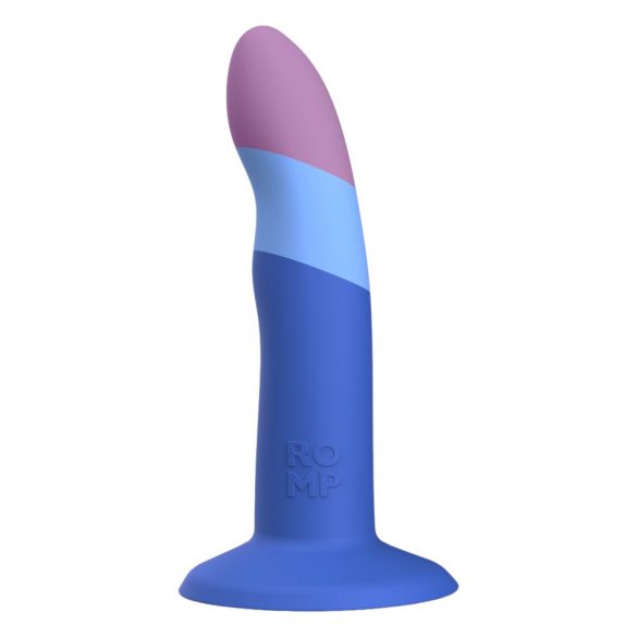 ROMP Piccolo - flexibler Silikon-Dildo (blau-lila) 