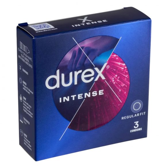 Durex Intense - gerippt & gepunktet Kondome (3 Stk)