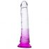 Einsamer Lance - Saugnapf-Dildo (Lila-Transparent) 