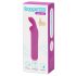 Happyrabbit Bullet - Akkubetriebener Stab-Vibrator mit Hasenmuster (lila) 