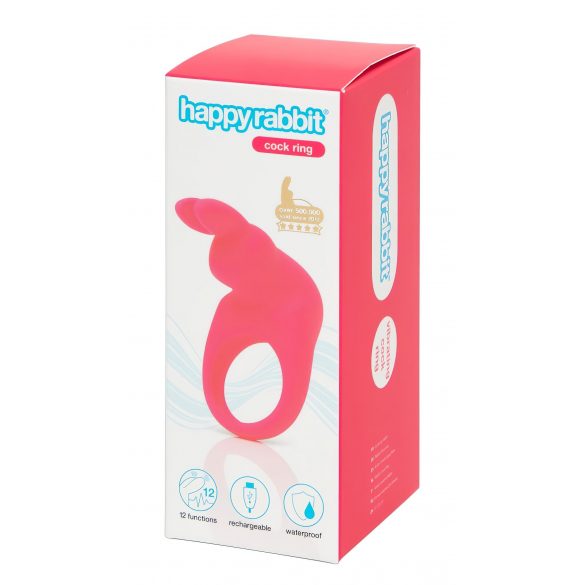 Happyrabbit Cock - Akkubetriebener vibrierender Penisring (Pink) 