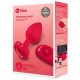 b-vibe heart - wiederaufladbarer, ferngesteuerter Analvibrator (rot)