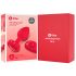 b-vibe Herz - aufladbarer, funkgesteuerter Anus-Vibrator (rot) 