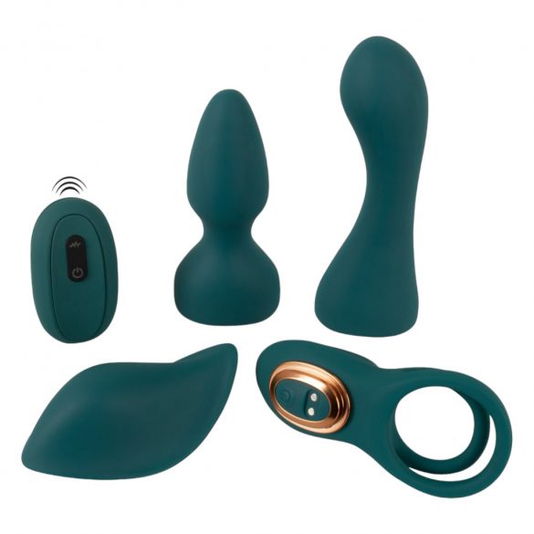 Paar Favorit - 4in1 variabler Vibrator mit Fernbedienung (türkis)