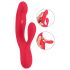 Smile Thumping Hase - Akku-Vibrator mit 3 Motoren (rot) 