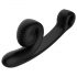 Snail Vibe Curve - 2in1 Klitorisreizender Vibrator (schwarz)