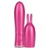 Durex Tease & Vibe - Akkubetriebener Stabvibrator mit Hasen-Klitoris-Stimulator (pink)
