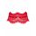 Obsessive Bergamore - Spitzenhalsband mit Kette (rot) S-L 