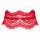 Obsessive Bergamore - Spitzenhalsband mit Kette (rot) S-L 