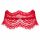 Obsessive Bergamore - Spitzenhalsband mit Kette (rot) S-L 