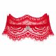 Obsessive Bergamore - Spitzenhalsband mit Kette (rot) S-L 