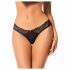 Obsessive Bella Rou - Blumenmuster Tangaslip (schwarz)  - M/L