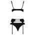 Passion Floris - Dessous-Set (schwarz) - L/XL