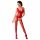 Passion BS046 - Netz-Set mit Blumenmuster (rot) - S-L