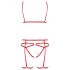 Passion Magali - 3-teiliges Körperharness-Set (rot) - L/XL