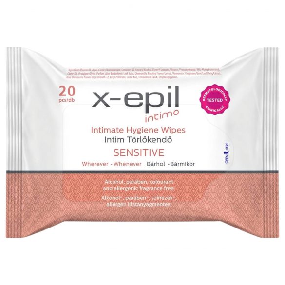 X-Epil Intimo Sensitive - Intimpflegetücher (20 Stk.)