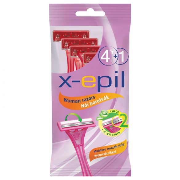 X-Epil - Einmalrasierer Damen 2-Klingen (5 Stk)