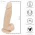 Desirel Titan - naturgetreuer Dildo mit Hoden (natur)