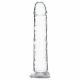 Addiction Crystal - Standfußdildo (transparent) - 18cm 