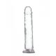 Addiction Crystal - Standfuß Dildo (transparent) - 20cm 