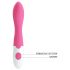 Pretty Love Bishop - Wasserdichter G-Punkt Vibrator (Pink-Weiß)