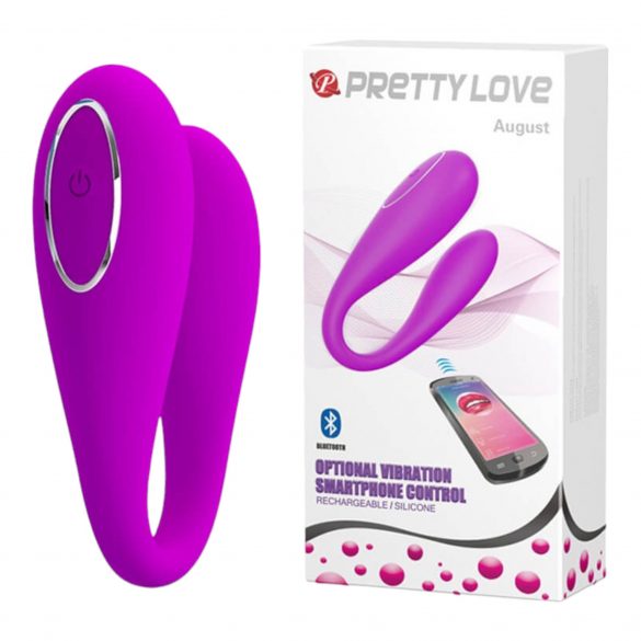 Pretty Love August - Akku-betriebener, intelligenter G-Punkt und Klitorisvibrator (pink) 