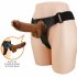 Pretty Love Harness - universeller Strap-on mit Dildo - 17 cm (schwarz)