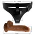 Pretty Love Harness - Universalboden mit Dildo - 17 cm (schwarz) 