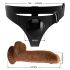 Pretty Love Harness - universeller Strap-on mit Dildo - 17 cm (schwarz)