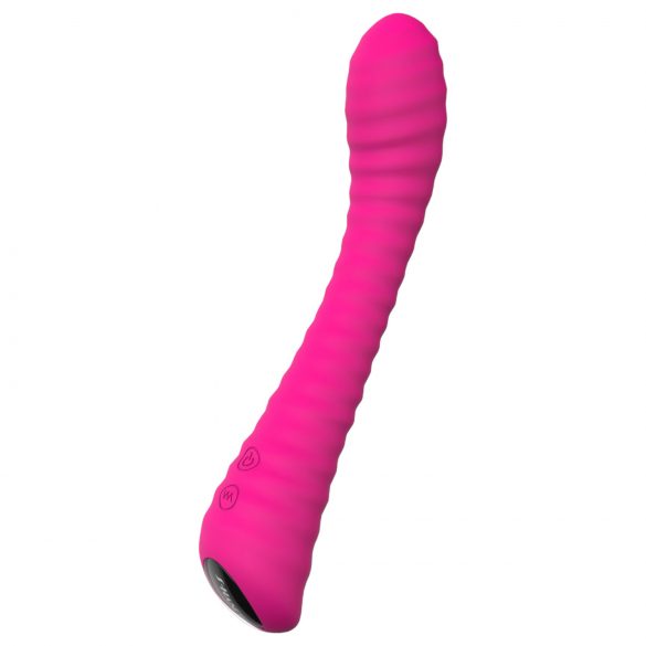 Wiederaufladbarer Sunshine G-Punkt-Vibrator, geriffelt (pink)