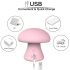 Sex HD Mushroom - wiederaufladbares Gesichtsmassagegerät (rosa)
