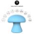Sex HD Mushroom - wiederaufladbares Gesichtsmassagegerät (blau)