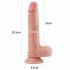 Lovetoy Nature Penis - Doppelschichtiger Realistischer Dildo - 20cm (Natur)