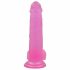 Lovetoy Jelly Studs - realistische Dildo mit Standfuß - 20cm (pink)