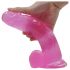 Lovetoy Jelly Studs - realistische Dildo mit Standfuß - 20cm (pink)