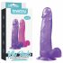 Lovetoy Jelly Studs - realistische Dildo mit Saugfuß - 20 cm (lila)