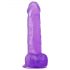 Lovetoy Jelly Studs - Lila Dildo mit Basis - 20cm