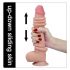 Lovetoy Gleitende-Haut - zweischichtiger Dildo mit Saugnapf - 23cm (natur) 