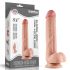 Lovetoy Gleitende-Haut - zweischichtiger Dildo mit Saugnapf - 23cm (natur) 