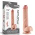 Lovetoy Sliding-Skin – zweischichtiges Dildo mit Saugnapf – 23cm (natur)