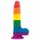 Lovetoy Prider - naturgetreuer Hoden-Dildo - 20cm (Regenbogen) 