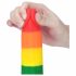 Lovetoy Prider - naturgetreuer Hoden-Dildo - 20cm (Regenbogen) 