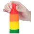 Lovetoy Prider - naturgetreuer Hoden-Dildo - 20cm (Regenbogen) 