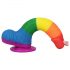 Lovetoy Prider - naturgetreuer Hoden-Dildo - 20cm (Regenbogen) 